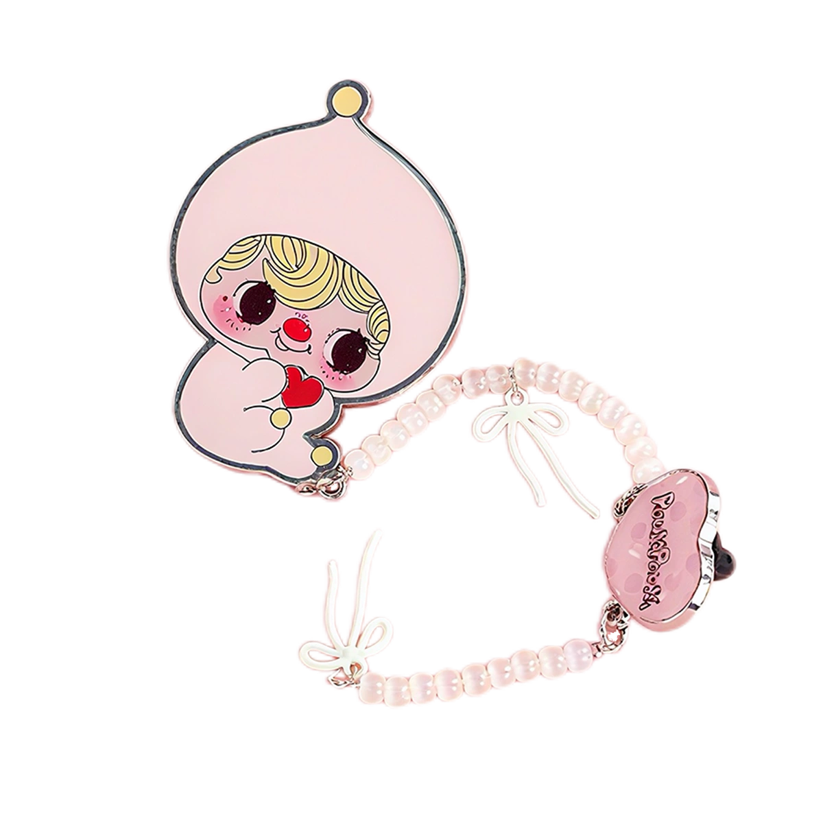 POUKA CHILDHOOD BUTTON PHONE CHARM - Móc treo điện thoại Art Toy Blind Box - 52TOYS