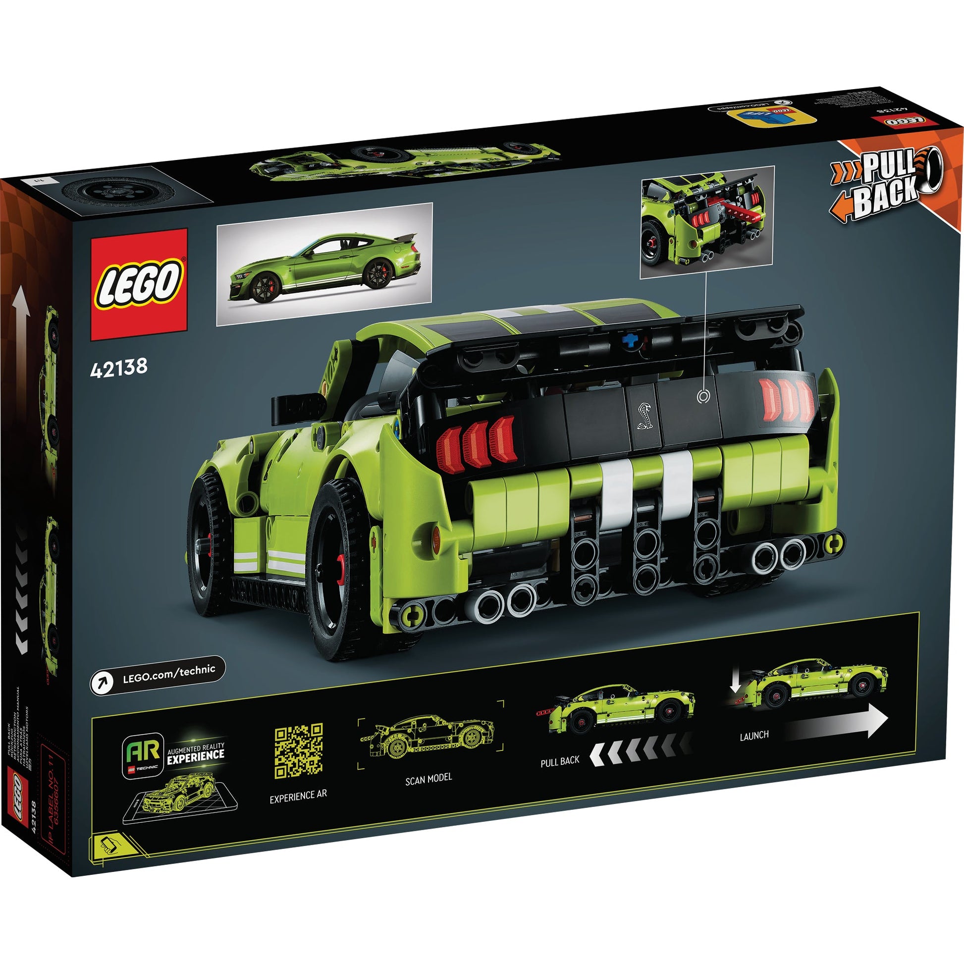 LEGO® Technic™ Ford Mustang Shelby® GT500® - Mô Hình Xe Đua Drag Lắp Ráp - LEGO 42138 LEGO - ảnh 4 - Lego Technic
