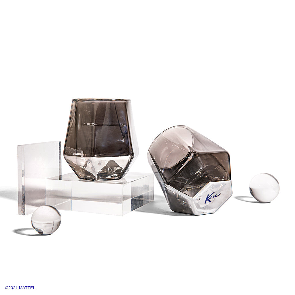 Barbie™ X Dragon Glassware® Ken™ Whiskey Glasses - Bộ 2 Ly Thủy Tinh Whiskey Cách Nhiệt Cao Cấp - Dragon Glassware