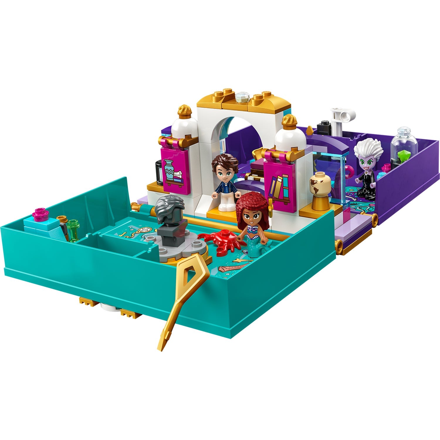 LEGO® Disney™ The Little Mermaid Story Book - Đồ Chơi Lắp Ráp Sách Truyện Nàng Tiên Cá - LEGO 43213 - Hình ảnh chi tiết 2
