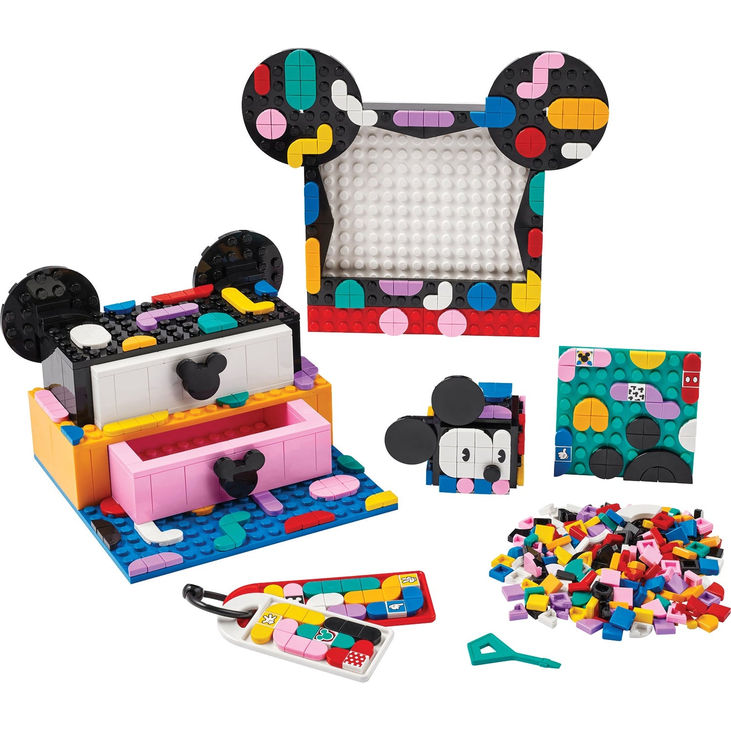 LEGO® DOTS™ Disney™ Mickey Mouse & Minnie Mouse Back-to-School Project Box - Bộ Dụng Cụ Học Tập Sáng Tạo LEGO 41964 - Hình ảnh chi tiết 2