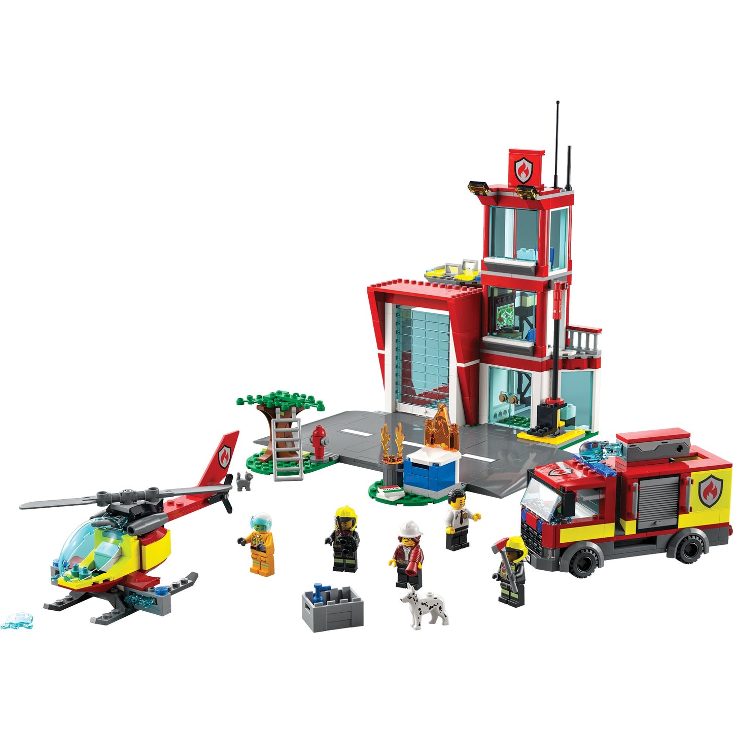 LEGO® City Fire Station - Đồ Chơi Lắp Ráp Trạm Cứu Hỏa 3 Tầng - LEGO 60320 - Hình ảnh chi tiết 2