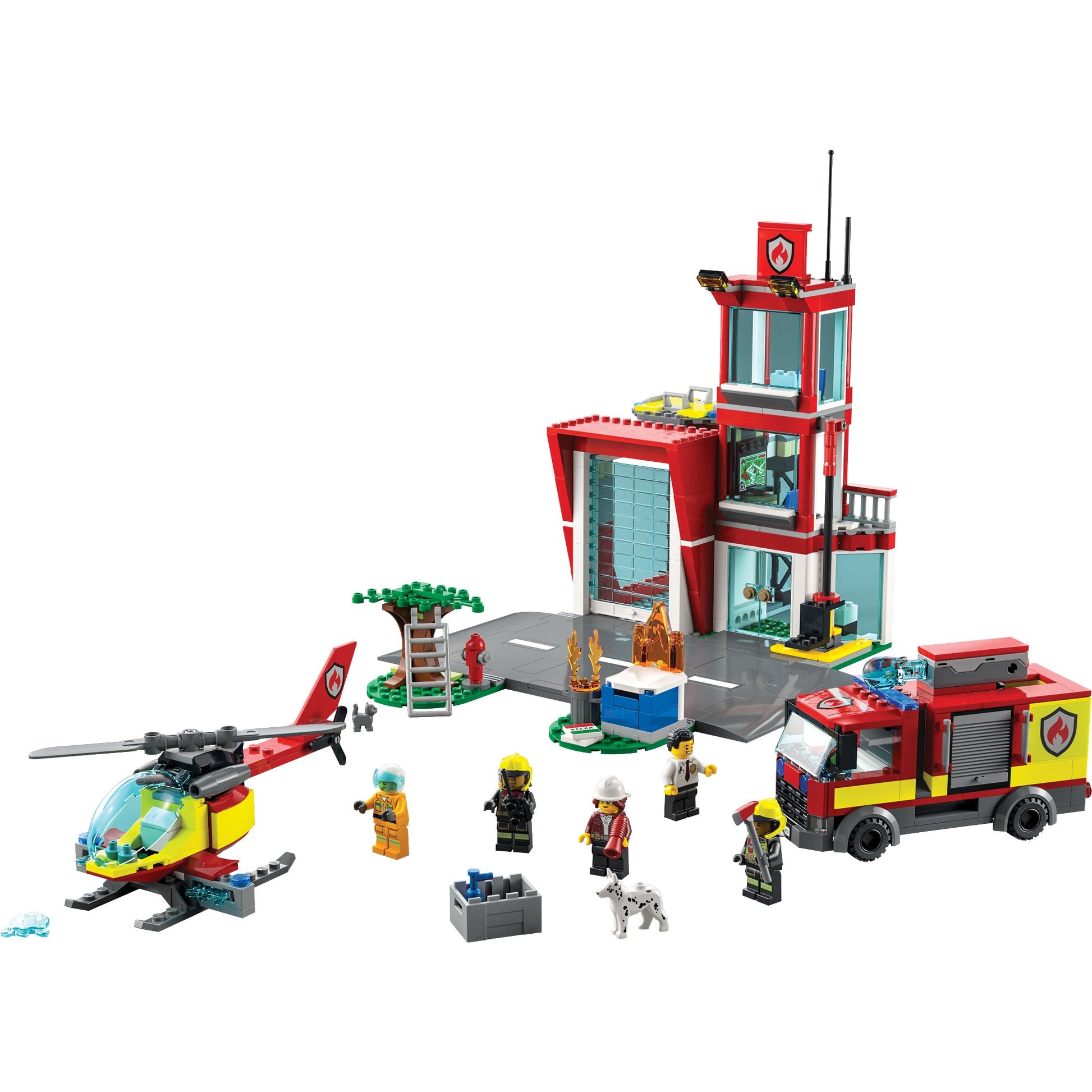 LEGO® City Fire Station - Đồ Chơi Lắp Ráp Trạm Cứu Hỏa 3 Tầng - LEGO 60320 - Hình ảnh chi tiết 2
