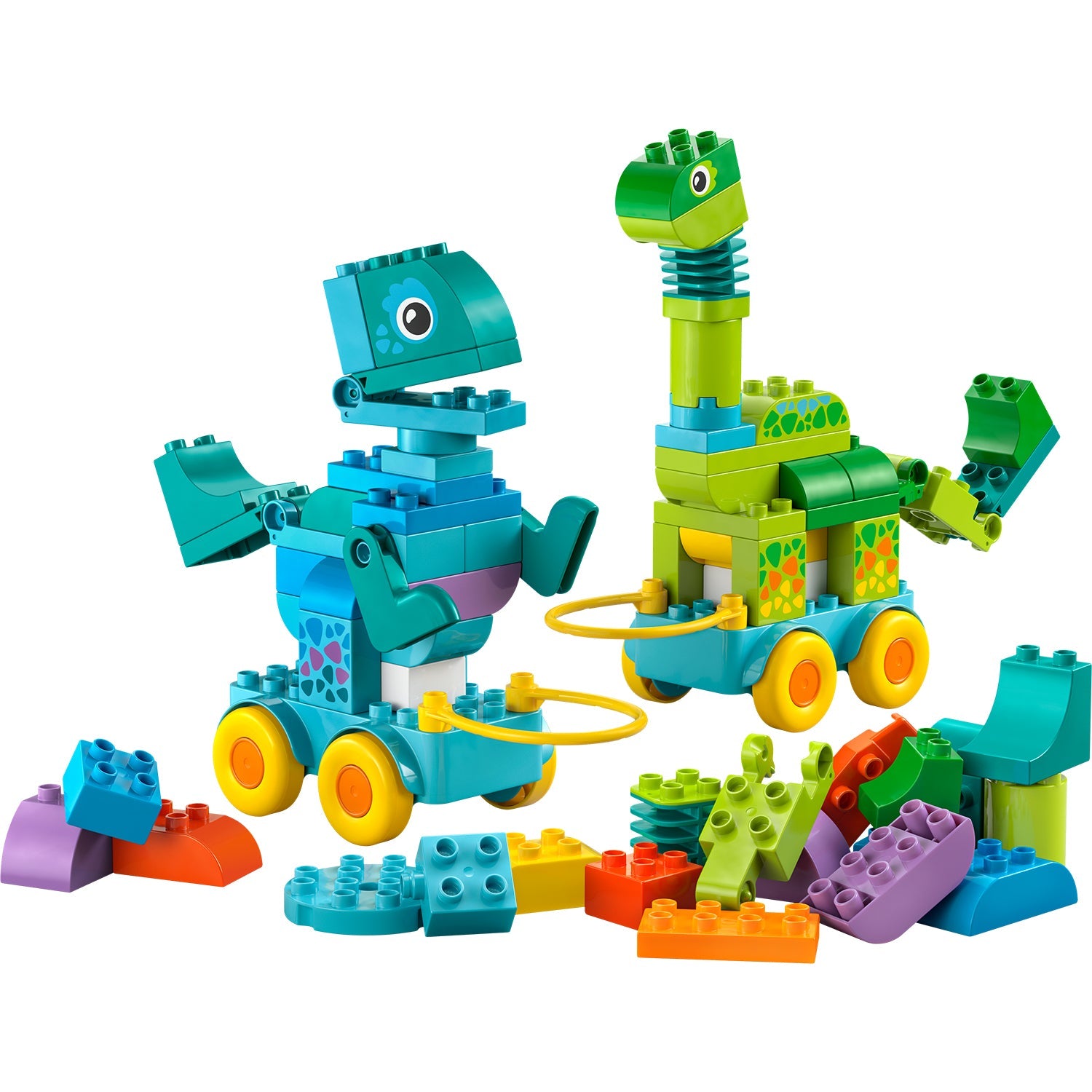 LEGO® DUPLO® 3in1 Dinosaurs on Wheels - Bộ Đồ Chơi Khủng Long 3 Trong 1 - LEGO 10451 - Hình ảnh chi tiết 2