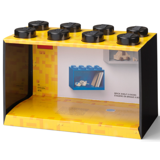 LEGO® 8-Stud Brick Shelf - Black - Kệ Treo Tường Hình Viên Gạch 8 Nút - LEGO - Hình ảnh sản phẩm