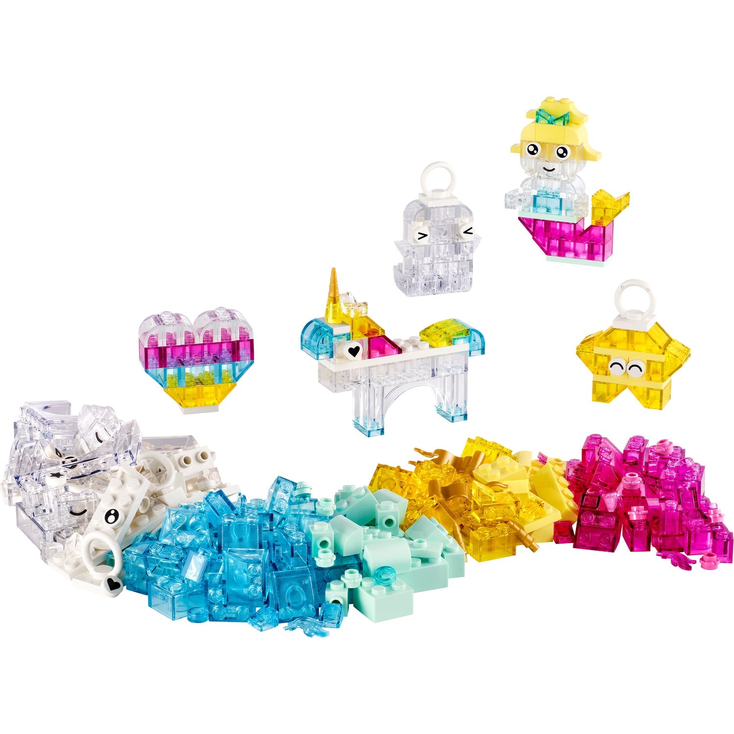 LEGO® Classic Magical Transparent Box - Bộ đồ chơi lắp ráp sáng tạo - LEGO 11040 - Hình ảnh chi tiết 2