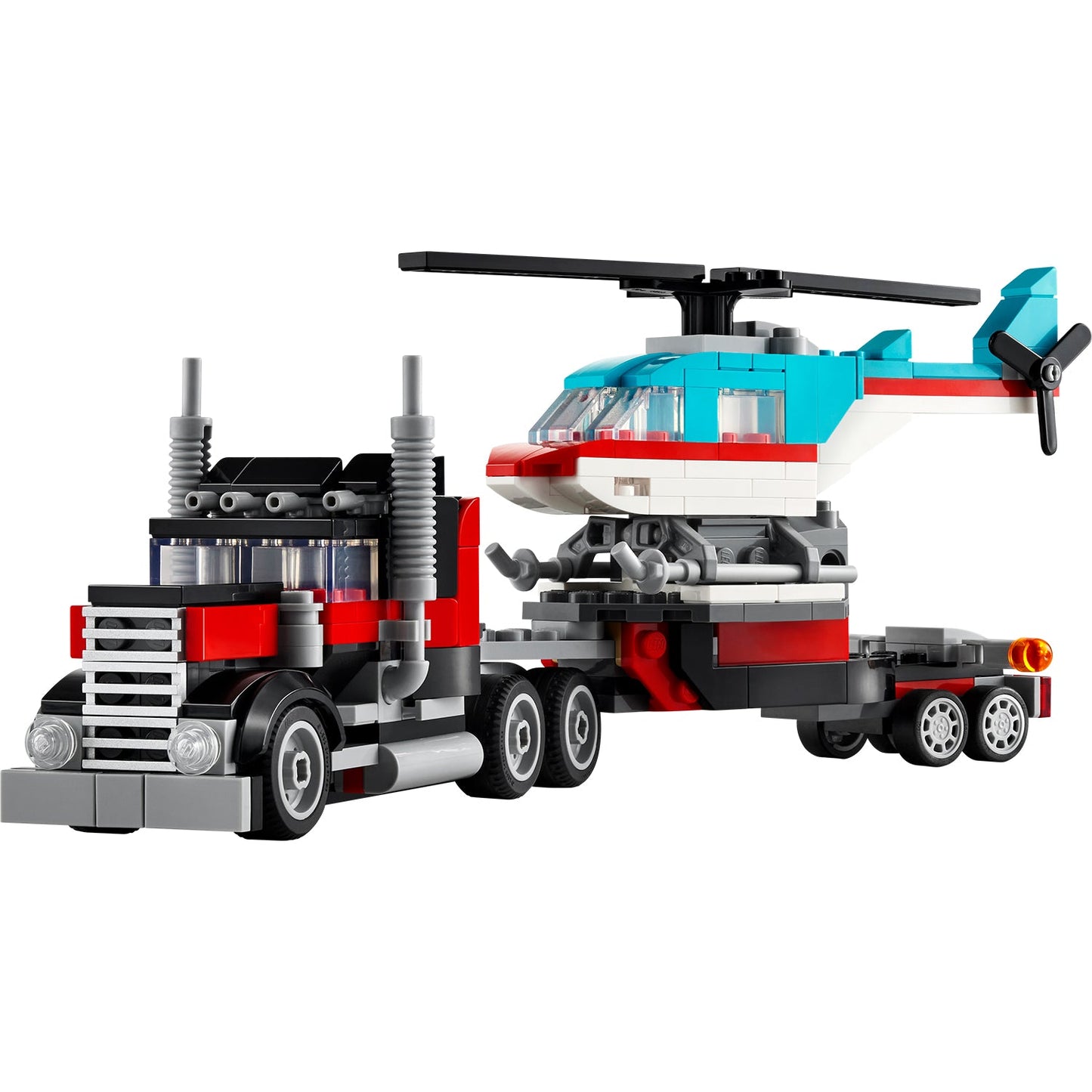 LEGO® Creator 3-in-1 Flatbed Truck with Helicopter - Đồ chơi lắp ráp Xe Tải Phẳng và Trực Thăng - LEGO 31146 - Hình ảnh chi tiết 2