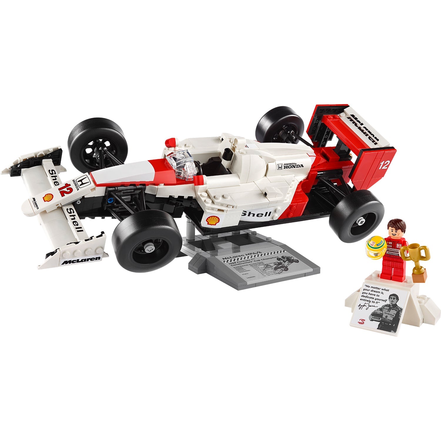 LEGO® ICONS™ McLaren MP4/4 & Ayrton Senna - Mô Hình Xe Đua F1 Huyền Thoại LEGO 10330 - Hình ảnh chi tiết 2