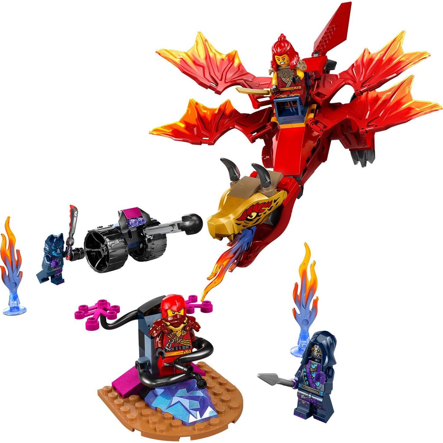LEGO® NINJAGO® Kai's Source Dragon Battle - Đồ chơi lắp ráp Rồng Nguồn của Kai - LEGO 71815 - Hình ảnh chi tiết 2