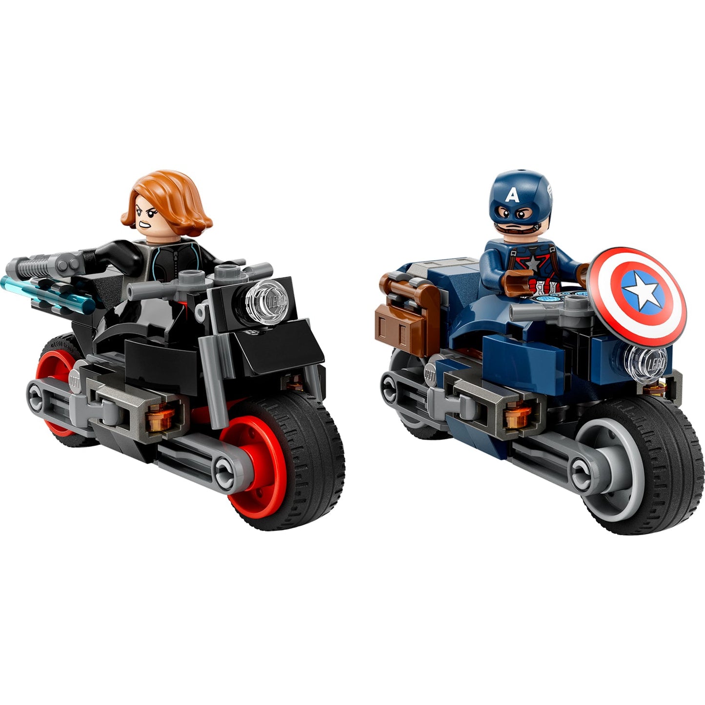 LEGO® Marvel Black Widow & Captain America Motorcycles - Đồ Chơi Lắp Ráp Mô Tô Siêu Anh Hùng 76260 - LEGO Marvel - Hình ảnh chi tiết 2
