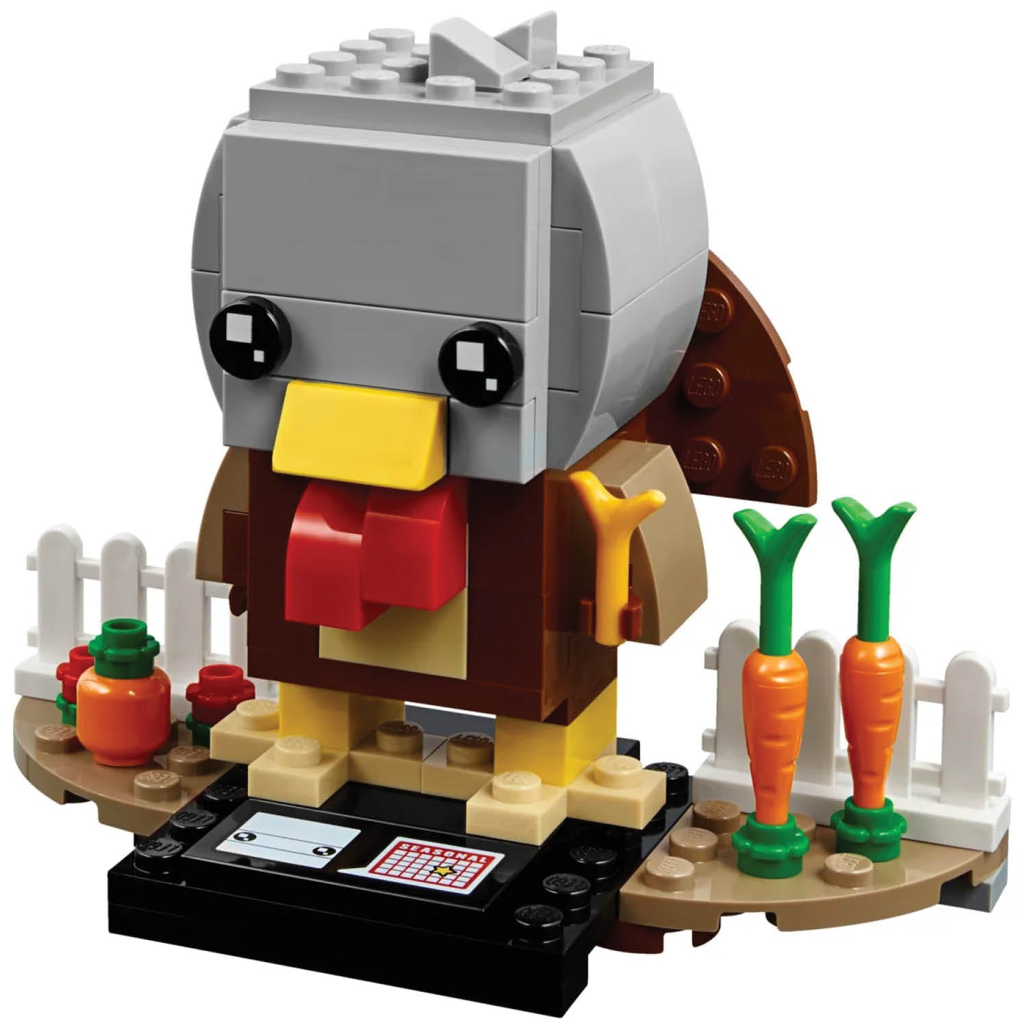 LEGO® BrickHeadz™ Thanksgiving Turkey - Mô hình lắp ráp Gà Tây Lễ Tạ Ơn - LEGO 40273 - Hình ảnh chi tiết 2