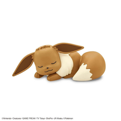 PLAMO QUICK 07 Eevee (Sleeping) - Mô hình lắp ráp Pokemon - Bandai Model Kit