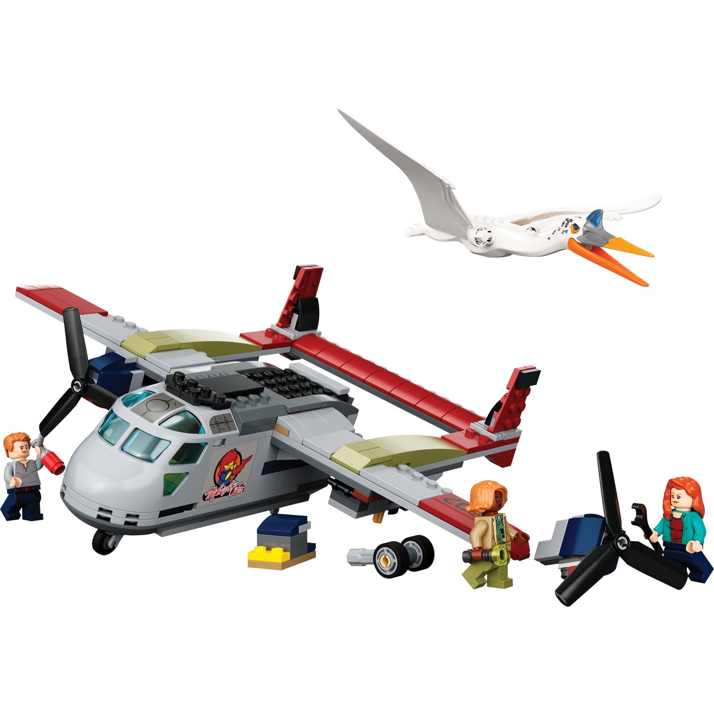 LEGO® Jurassic World Quetzalcoatlus Plane Ambush - Đồ chơi lắp ráp Máy bay & Khủng long - LEGO 76947 - Hình ảnh chi tiết 2