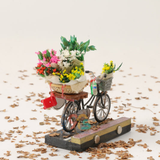 Nam Châm Xe Bán Hoa - Mô Hình Hàng Rong Việt Nam Thu Nhỏ