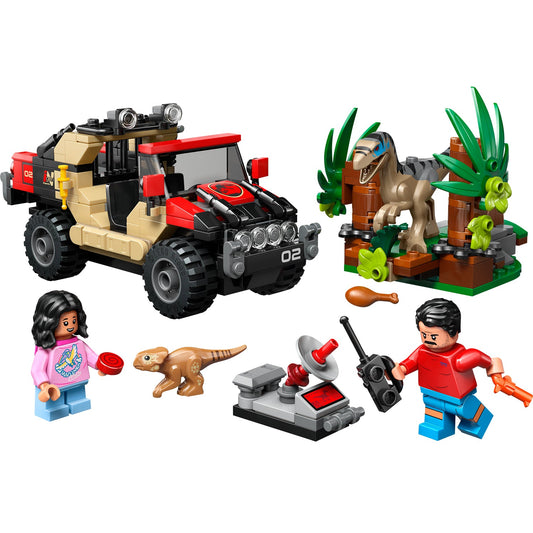 LEGO® Jurassic World Raptor Off-Road Escape - Bộ Đồ Chơi Lắp Ráp Xe Địa Hình Khủng Long - LEGO 76972 - Hình ảnh chi tiết 2