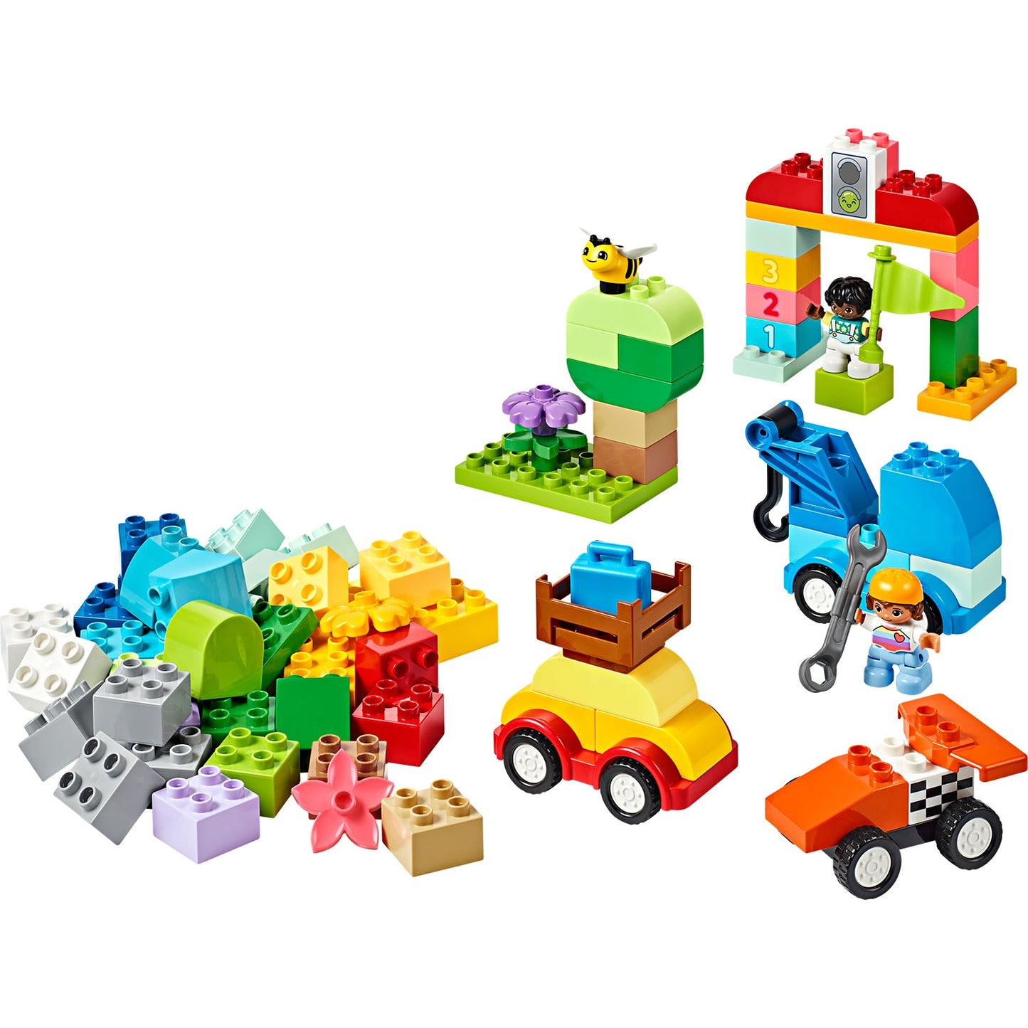 LEGO® DUPLO® Classic Cars and Trucks Brick Box Đồ chơi lắp ráp Xe hơi và Xe tải (10439) - Hình ảnh chi tiết 2