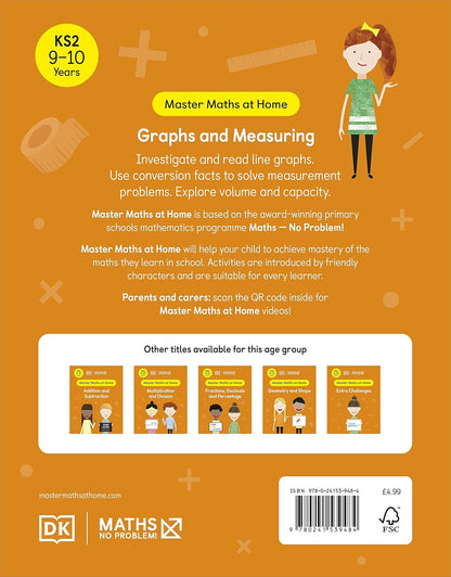 MATHS - NO PROBLEM! AGES 9-10: GRAPHS AND MEASURING_DK 1125