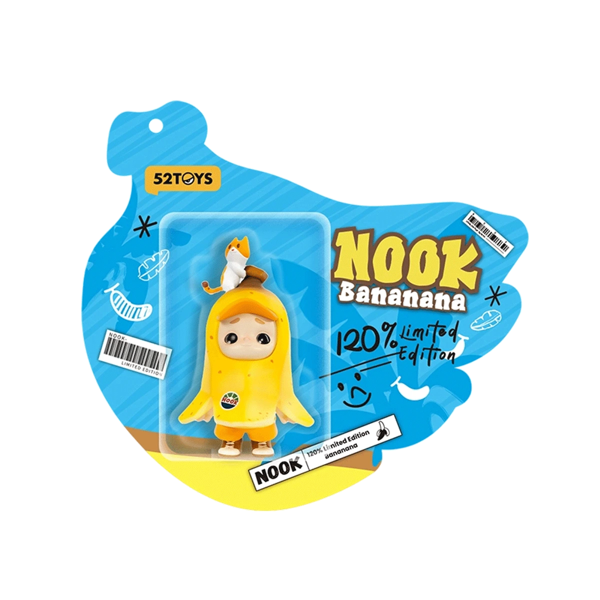 NOOK - BANANANA 120% LIMITED EDITION - Mô hình Art Toy Cao Cấp - 52TOYS
