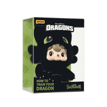 POUKAPOUKA x HOW TO TRAIN YOUR DRAGON - NIGHT FURY - Thú nhồi bông Vinyl (Răng Sún) - 52TOYS