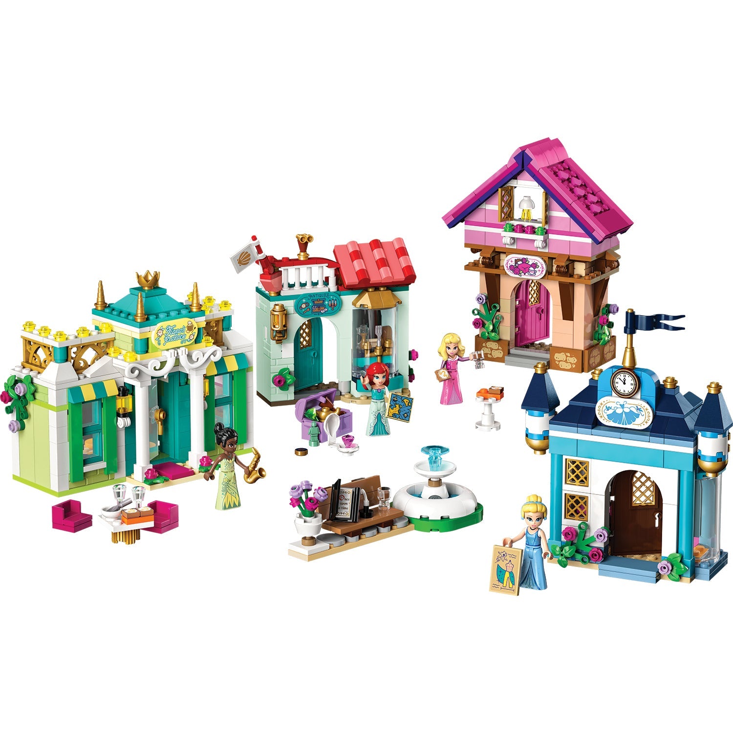 LEGO® Disney™ Disney Princess Market Adventure - Bộ Đồ Chơi Lắp Ráp Khu Chợ Công Chúa Disney (43246) - Hình ảnh chi tiết 2
