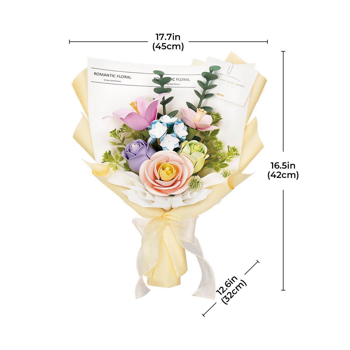 ROKR Spring Time Bouquet DIY 3D Puzzle - Mô hình lắp ráp gỗ 3D Bó hoa xuân - ROKR AF01J