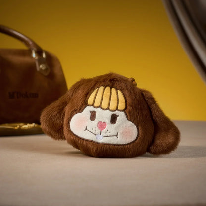 LITTLE BUNS CHOCOLATE BUNNY PLUSH MIRROR CHARM