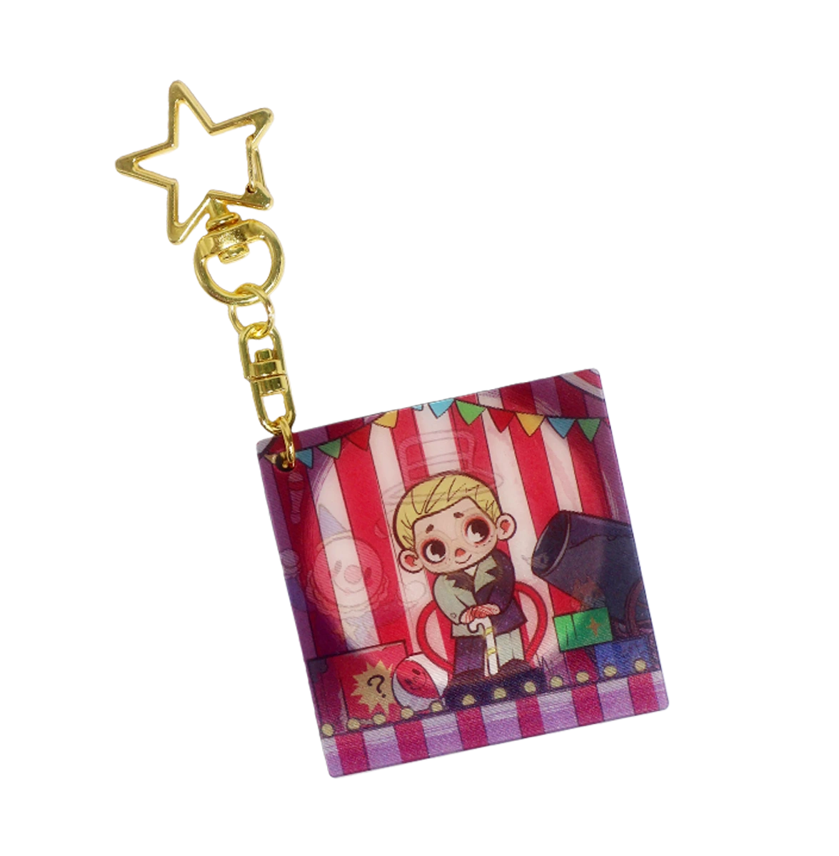 NOOK NIGHT SERIES LENTICULAR KEYCHAIN - NEON ARTIST - Móc khóa 3D Art Toy - 52TOYS