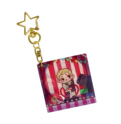 NOOK NIGHT SERIES LENTICULAR KEYCHAIN - NEON ARTIST - Móc khóa 3D Art Toy - 52TOYS