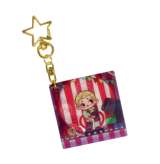 NOOK NIGHT SERIES LENTICULAR KEYCHAIN - NEON ARTIST - Móc khóa 3D Art Toy - 52TOYS