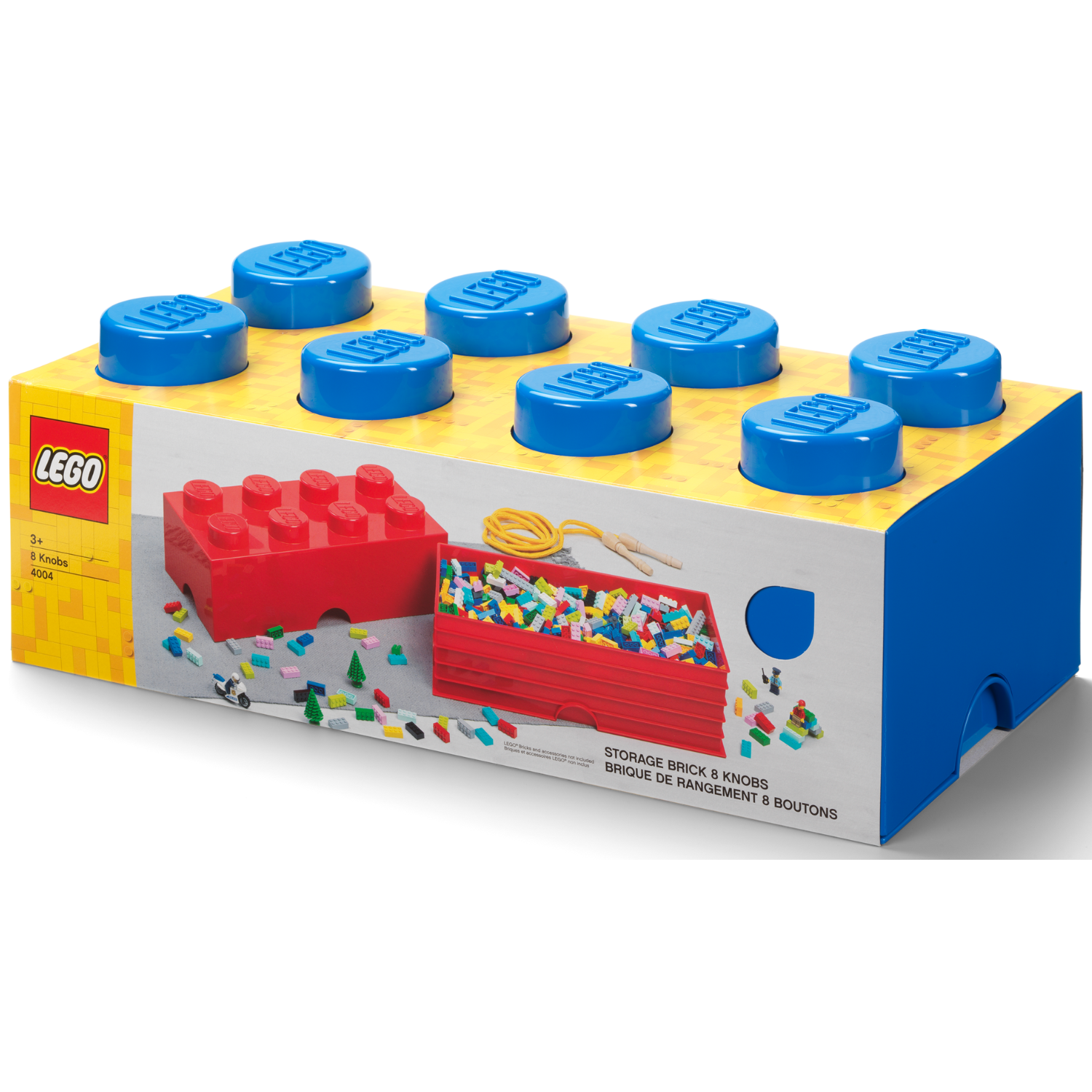 LEGO Storage Brick 8 - Blue - Hộp Đựng Đồ Chơi Xếp Chồng Chính Hãng LEGO - Hình ảnh sản phẩm