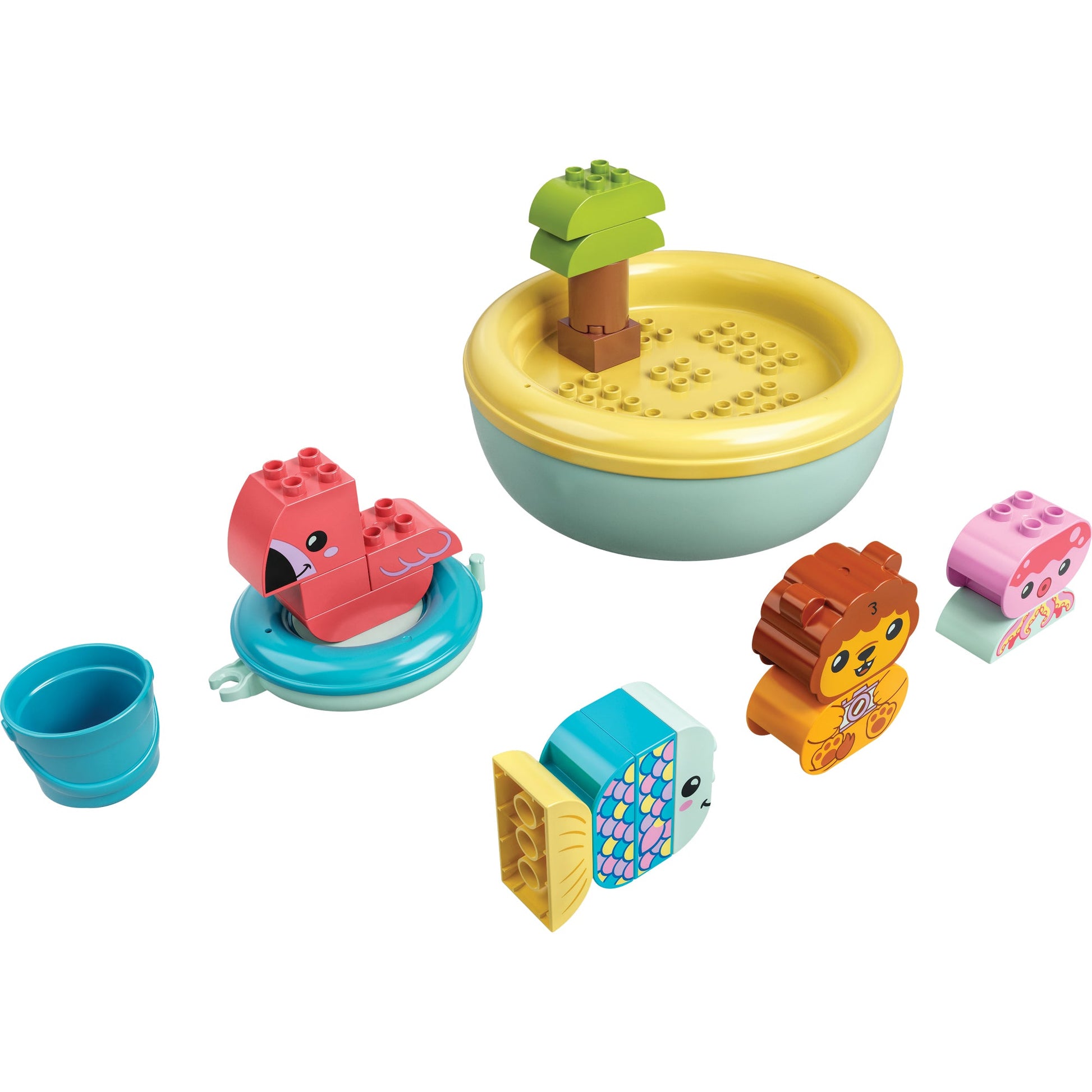 LEGO® DUPLO™ My First Bath Time Fun: Floating Animal Island - Đồ chơi nhà tắm Đảo động vật nổi - LEGO 10966 - Hình ảnh chi tiết 2