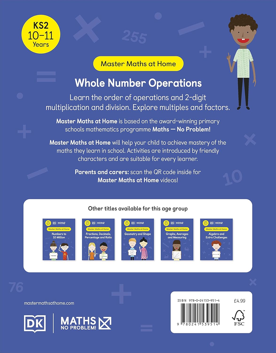 MATHS - NO PROBLEM! AGES 10 -11: WHOLE NUMBER OPERATIONS_DK 1125