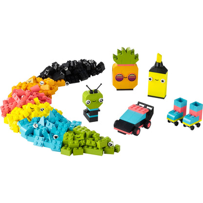 LEGO® Classic Creative Neon Fun - Bộ Đồ Chơi Lắp Ráp Sáng Tạo Màu Neon - LEGO 11027 - Hình ảnh chi tiết 2