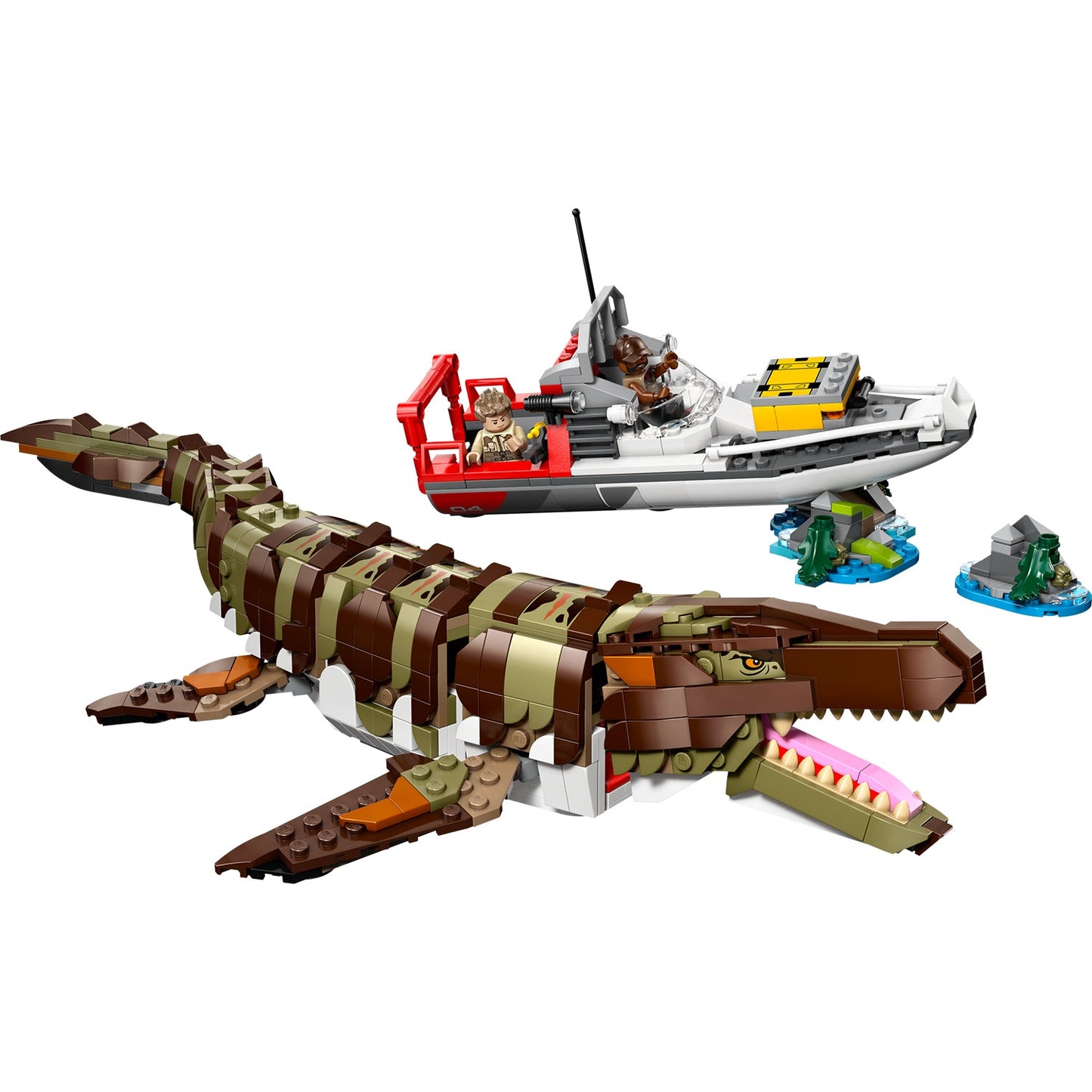 LEGO® Jurassic World Brick-Built Mosasaurus Boat Mission - Đồ chơi lắp ráp Nhiệm vụ Tàu Mosasaurus - LEGO 76974 LEGO - ảnh 1 