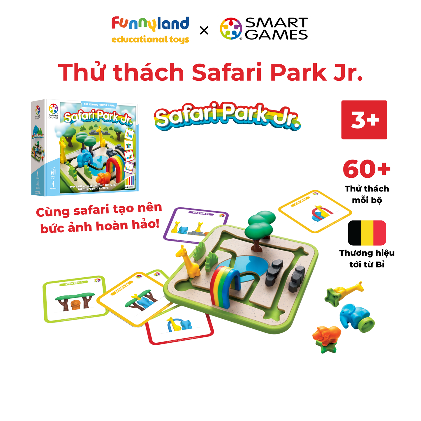 Đồ chơi trí tuệ Smartgames thử thách Safari Park Jr. - Hình ảnh chi tiết 2