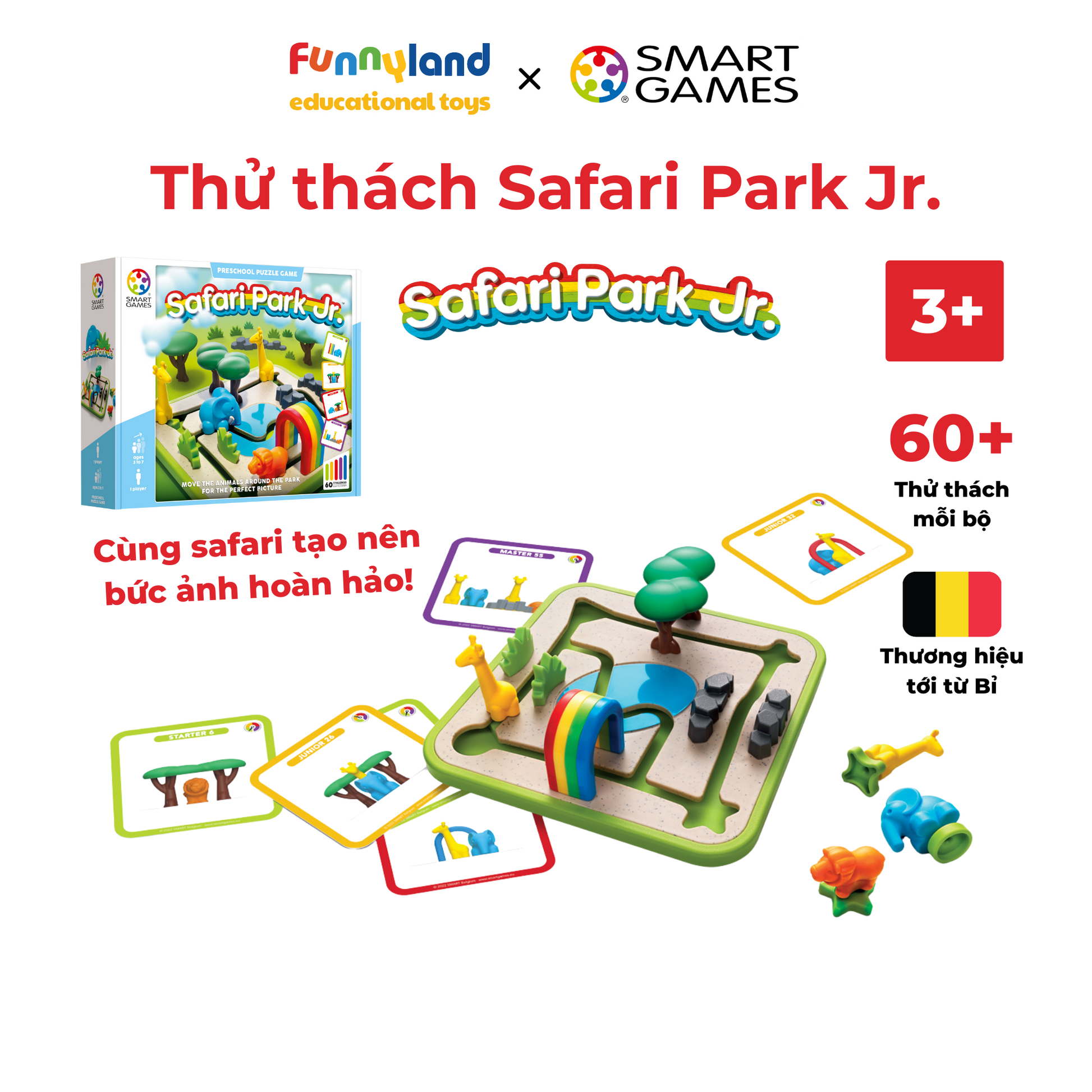 Đồ chơi trí tuệ Smartgames thử thách Safari Park Jr. - Hình ảnh chi tiết 2