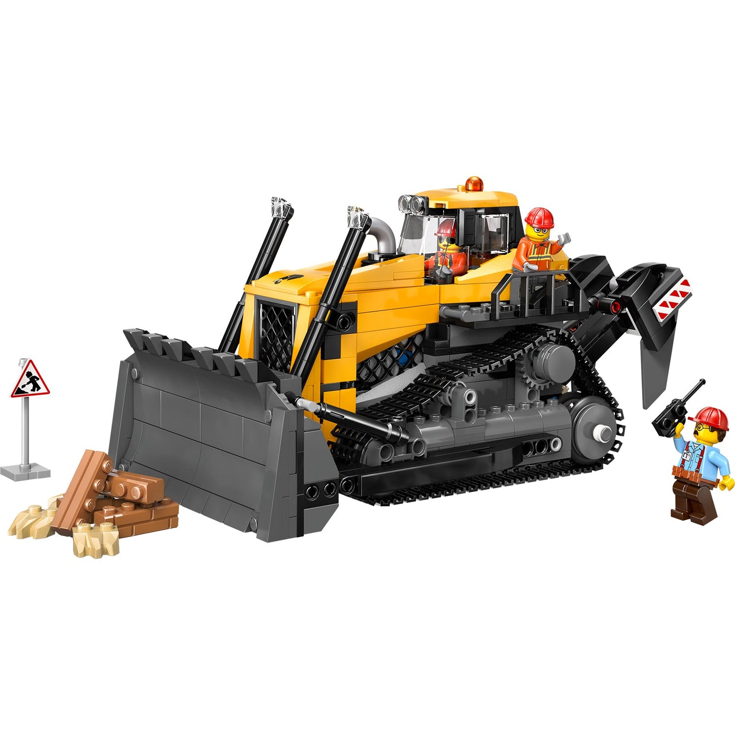 LEGO® City Yellow Bulldozer - Bộ Lắp Ráp Xe Ủi Vàng 60466 - LEGO - Hình ảnh chi tiết 2