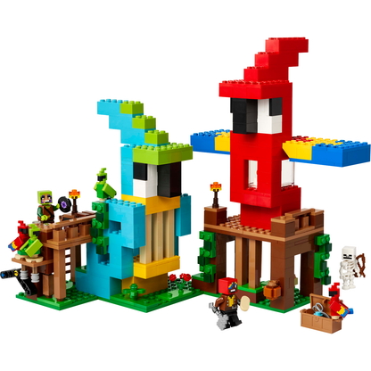 LEGO® Minecraft® The Parrot Houses - Bộ Lắp Ráp Ngôi Nhà Vẹt - LEGO 21282 - Hình ảnh chi tiết 2