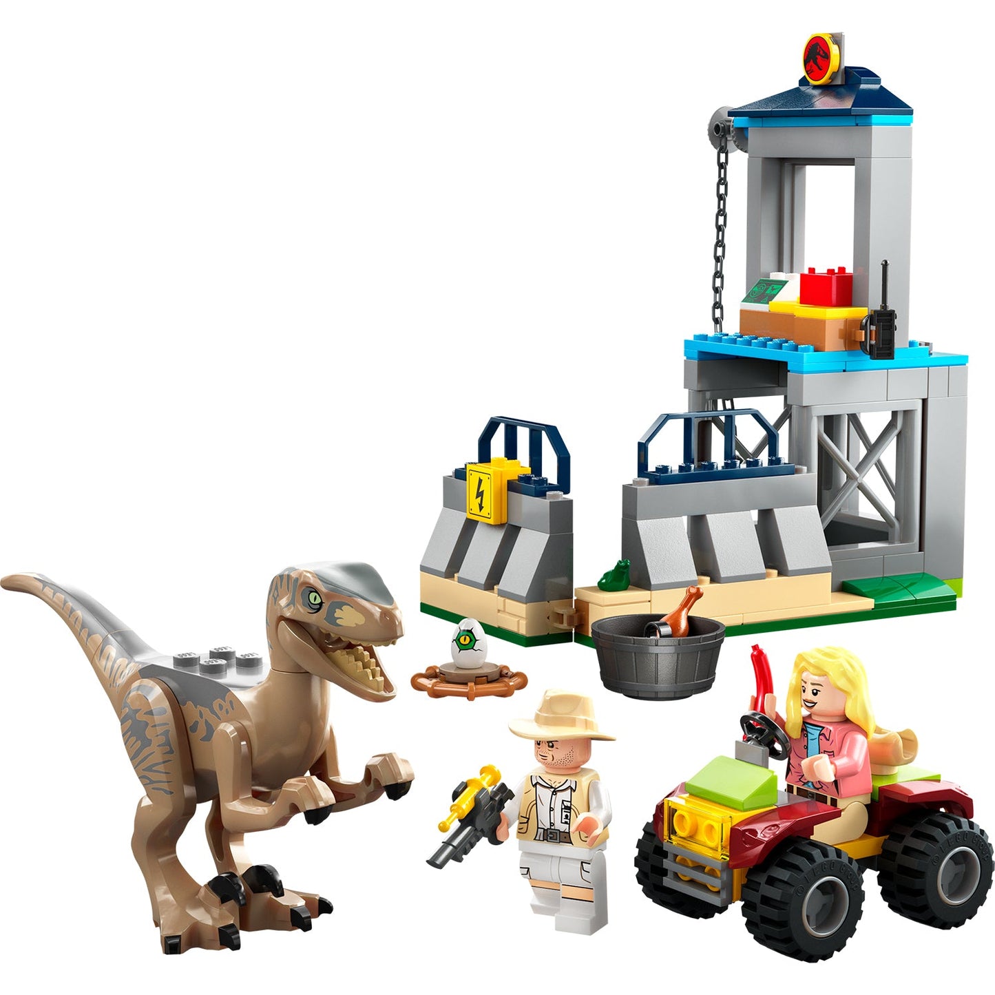 LEGO® Jurassic Park Velociraptor Escape - Đồ Chơi Lắp Ráp Khủng Long - LEGO 76957 - Hình ảnh chi tiết 2