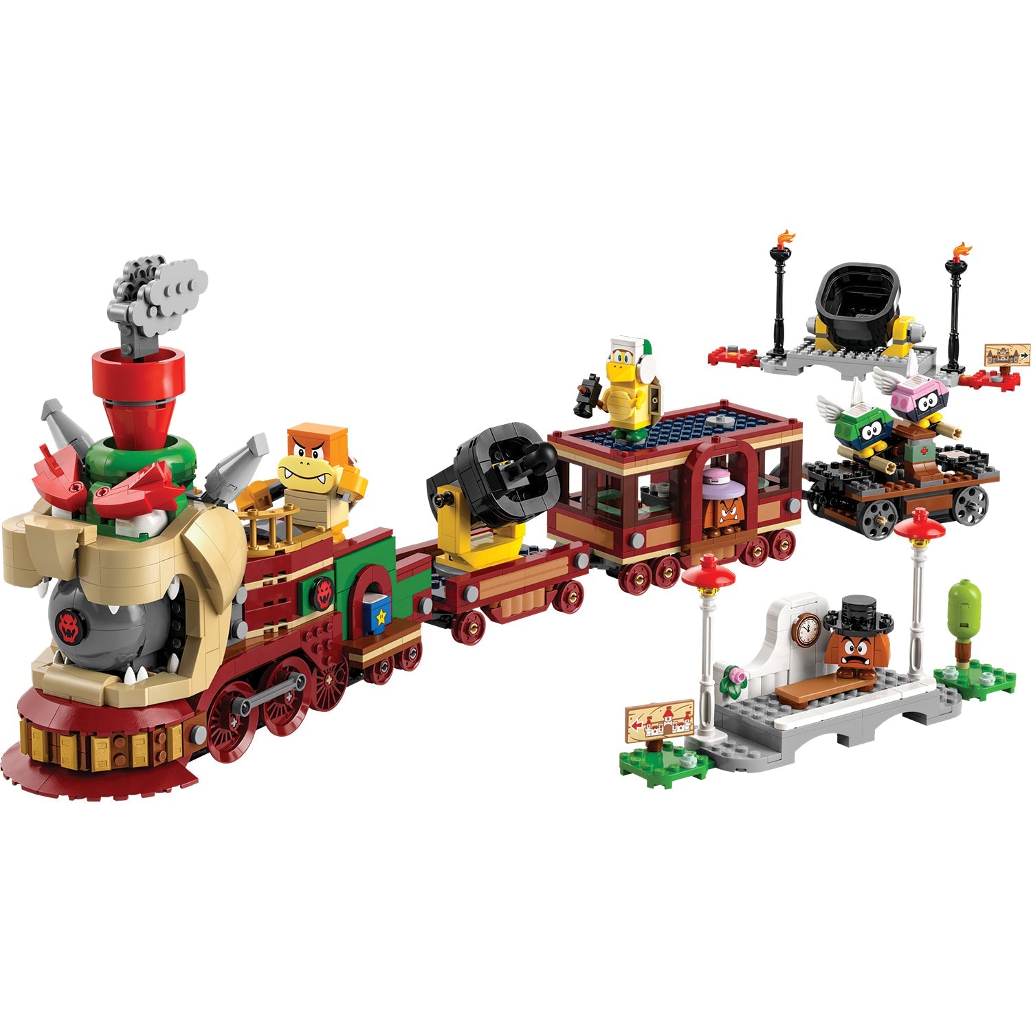 LEGO® Super Mario™ The Bowser Express Train - Bộ Đồ Chơi Tàu Hỏa Tốc Hành Của Bowser (71437) - Hình ảnh chi tiết 2