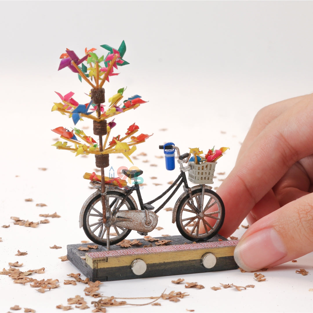 Xe Chong Chóng - Nam Châm Tủ Lạnh Mô Hình Xe Đẩy Hàng Rong