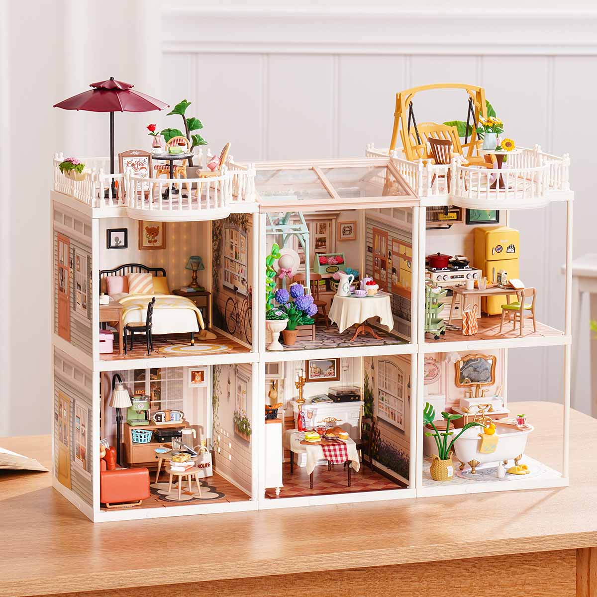 Rolife Super Creator Series - 6 in 1 Six Grid - Mô hình nhà gỗ DIY thu nhỏ - Rolife