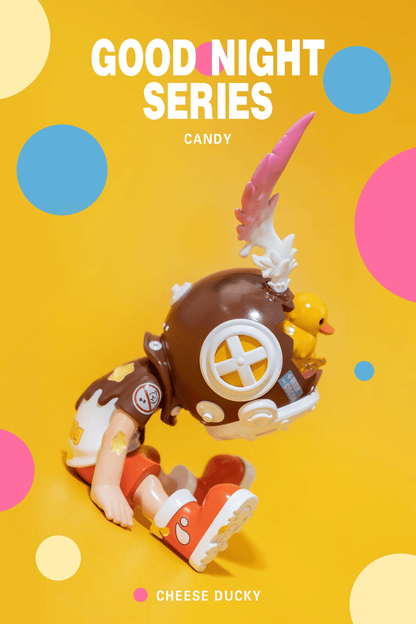 Good Night Series-Candy-Cheese Ducky - Mô hình Art Toy Resin Cao Cấp - Sank Toys - Hình ảnh chi tiết 2