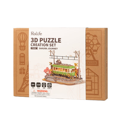 Rolife 3D Wooden Puzzle - Sakura Journey - Mô hình gỗ 3D lắp ráp - Rolife TGS02