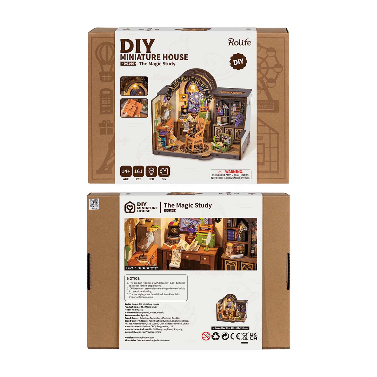 Rolife DIY Miniature House - The Magic Study DG166 - Mô hình nhà gỗ mini phù thủy - Rolife