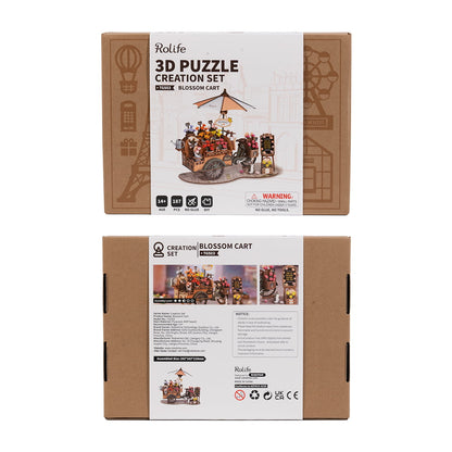 Rolife 3D Wooden Puzzle - Bloosom Cart TGS03 - Mô hình gỗ 3D xe hoa cổ điển - Rolife