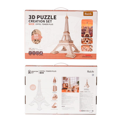 Rolife 3D Wooden Puzzle - Eiffel Tower Plus TGC02 - Mô hình gỗ lắp ráp 3D - Rolife