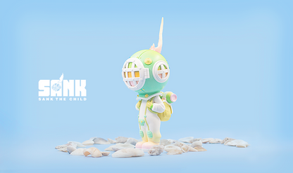 On The Way Series The Diver - Green - Mô hình Art Toy Resin Cao Cấp - Sank Toys - Góc nhìn khác 3