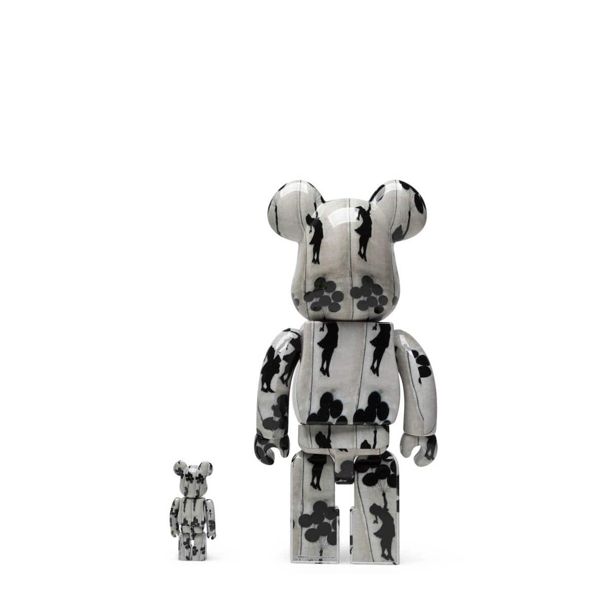 Be@rbrick Flying Balloons Girl 100％ & 400％ Set - Mô hình Art Toys Sưu Tầm Medicom Toy