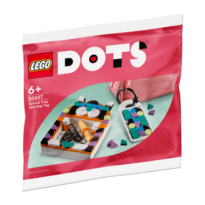 LEGO® DOTS™ Animal Tray and Bag Tag - Khay Đựng Đồ và Thẻ Treo Túi - LEGO 30637 - Hình ảnh sản phẩm